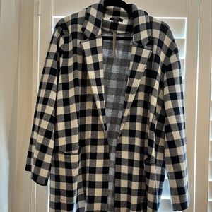 J.Crew Gingham Sweater Blazer